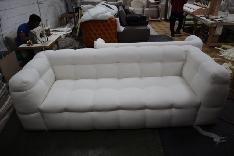 Michelin Boucle Sofa with Chaise photo review