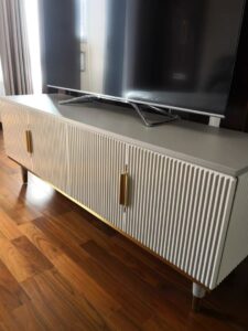 Dixie Off White  TV Stand photo review