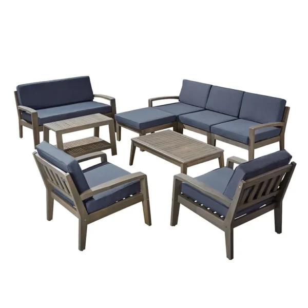 Charm your guests at your next outdoor get-together with our seven-piece sectional sofa set. With plenty of space for every person, this sectional is perfect for hosting outdoor parties in ultimate comfort.