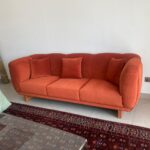 Claude Cognac Velvet Sofa photo review